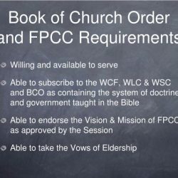 Pca book of church order