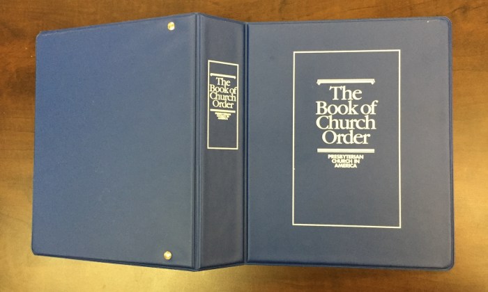 Pca book of church order