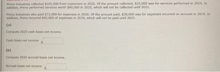 Primo industries collected 5 000