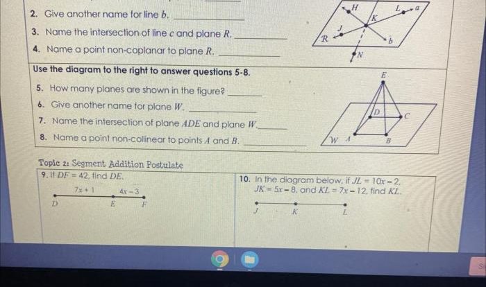 Chapter 10 review geometry answer key