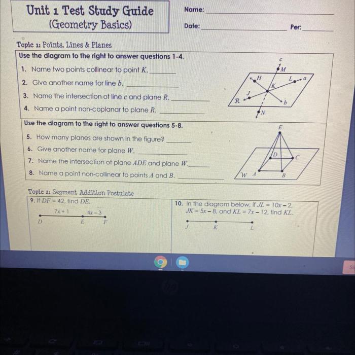 Chapter 10 review geometry answer key